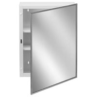 Bradley Bx Surface Mount Medicine Cabinet w/ Float Glass Mirrored Door
